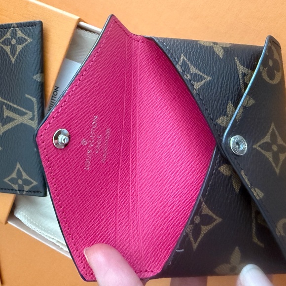 Authentic Louis Vuitton Kirigami Card Holder Set Monogram Pondichery Pink - Picture 12 of 15